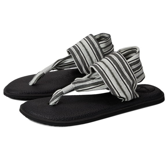 Sanuk Yoga Sling 2 Stripe Black/Grey 7 B (M)