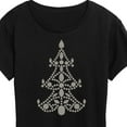 thumbnail image 3 of Instant Message - Christmas - Jewel & Sparkle Tree - Women's Short Sleeve Graphic T-Shirt, 3 of 6