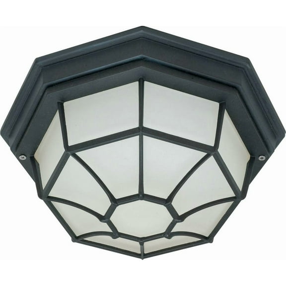 60/536 Nuvo Lighting One Light Flush Mount-11.375 Inches Wide-Textured Black Finish