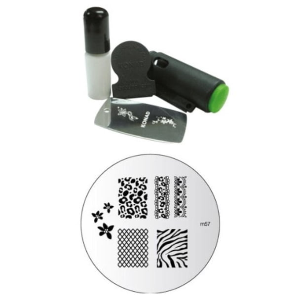 Konad Image Plate M-57 Zebra+konad Stamping Nail Art Mini ...
