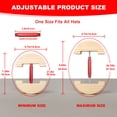 thumbnail image 2 of Hat Stretcher for Fitted Hats, Adjustable Hat Stretcher Fitted Hat Size 7 to 8 1/2, Hat Jack Stretcher, Hat Reshaper Fits All Cap - Solid Wood, Heavy Duty of Hat Extender, 2 of 6