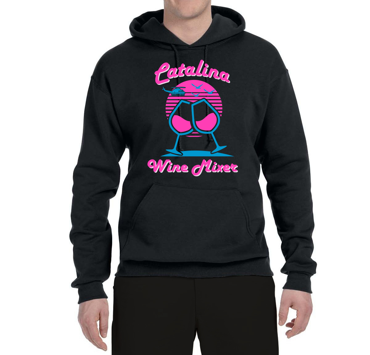 Catalina Wine Mixer Island Prestige Movie| Mens Pop Culture Hooded Sweatshirt Graphic Hoodie, Black, Small - image 2 of 4
