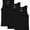 Black, variant on Men's 100% Cotton Ribbed Tank Top Undershirts, 3-Pack