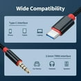 thumbnail image 4 of Audio Cable,Cable 3.12ft Usb-c 3.5mm Male Audio Male Audio Cable Type-c Male To Stereo Adapter 3.5mm Headset Stereo Audio Cable 3.12ft To 3.5mm Eryue 3.12ft Usb-c To Dsfen Huiop, 4 of 5