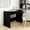 Black, variant on vidaXL Desk with Drawers Computer Desk Home Office Study Table Engineered Wood