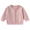 thumbnail image 5 of Gubotare Girls Fall Sweater Girls Lightweight Long Sleeve Cardigan, Open Front Casual Sweater, Cute Soft Outerwear Coat 3T 4T (Pink,3-4 Years), 5 of 6