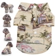 thumbnail image 1 of Camisa de Perros Hawaiana, Camisas de Verano de Verano Tela de Peso beige Amigable para la Piel para Gatos, 1 of 7