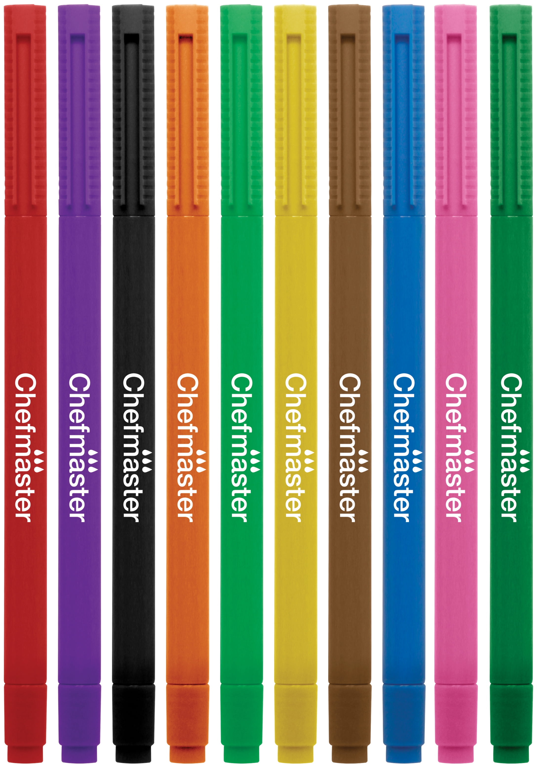 Chefmaster DualTip Food Decorating Pens 10/PkgAssorted Colors