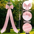 thumbnail image 2 of Decoración para árbol de Navidad con lazo gigante, rosa empolvado, 2 of 7