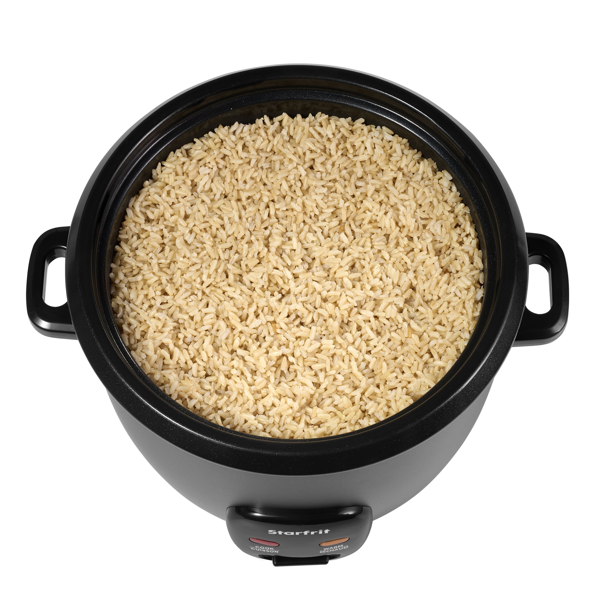 Starfrit Electric Rice Cooker – 20 Cups – Ceramic Non-Stick Coating Without PFAS – Steamer Basket, Measuring Cup & Service Spoon - 700 Watts, STARFRIT 20 CUP RICE COOKER