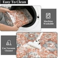 thumbnail image 4 of Washable Area Rugs 5x7 Rug for Living Room Indoor Mats for Entryway Soft Bedroom Rug Non Slip Vintage Boho Area Rug Farmhouse Throw Rugs Low Pile Stain Resistant Carpet 5'x7' Terracotta, 4 of 8