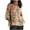 Multicolor-13, variant on successthop Floral Blouses for Women Plus Size Crinkle Textured 3/4 Sleeve Clothes Crewneck Casual Print Pullover Shirt