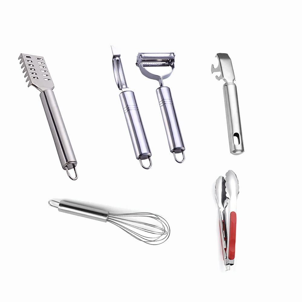 LNGOOR 6 PCS Stainless Steel Kitchen Gadget Set Cooking Prep Tool