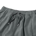 thumbnail image 5 of Diufon Mens Hiking Shorts Drawstring Waist Wide Leg Cargo Shorts Summer Outdoor Multi Pockets Travel Shorts, 5 of 9