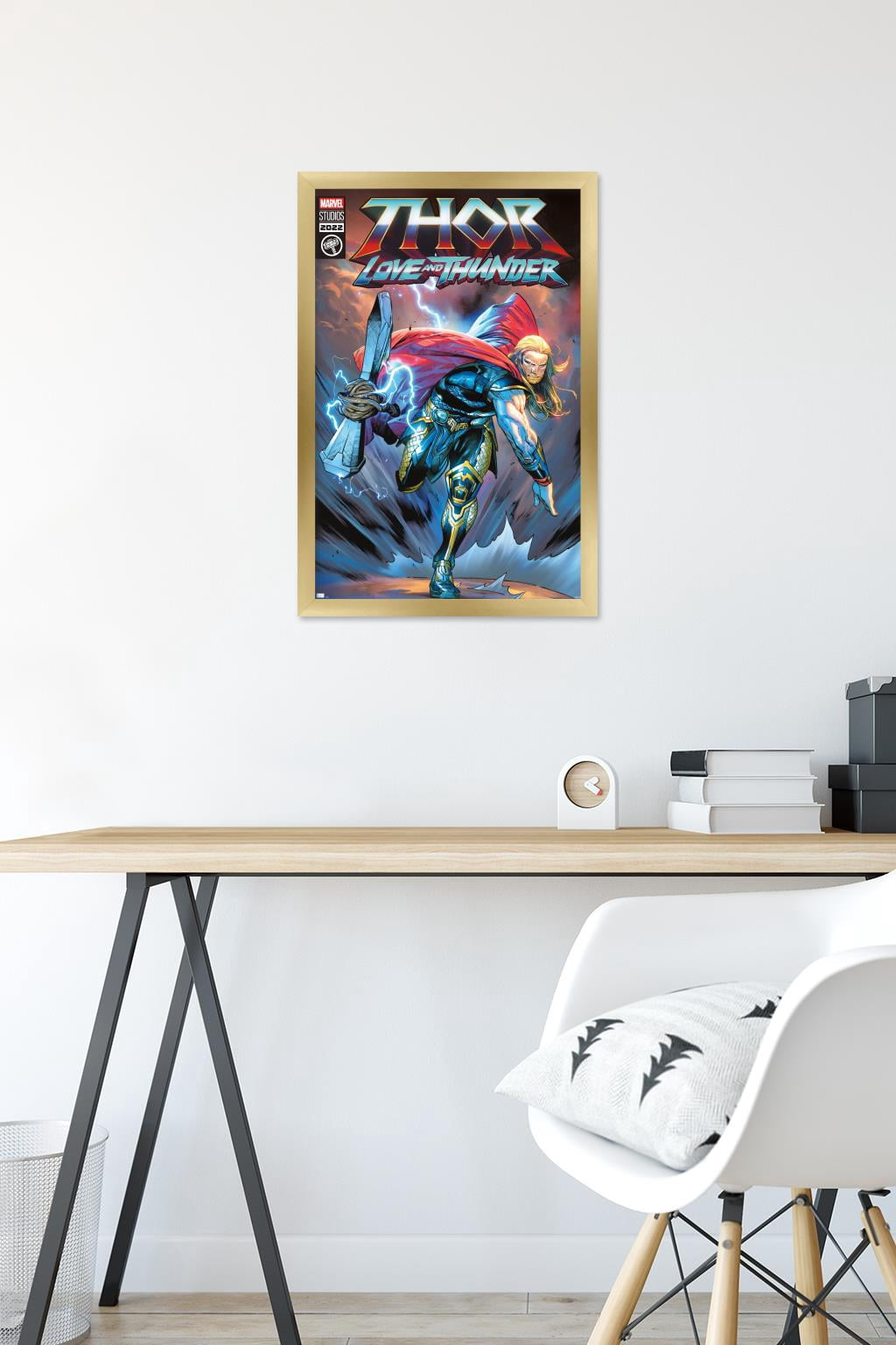 Marvel Thor: Love and Thunder - Thor Comic Wall Poster, 14.725" x 22.375" Framed