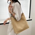 thumbnail image 3 of Chic Fashion Summer Bag Tote Gran Capacidad Top Handle Casual Bolsos Hobo Bag Monedero para Vacaciones, Viajes, Playa, , Regalos para Niñas Hugo Bolso de paja, 3 of 10