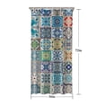 thumbnail image 5 of Multicolor Ethnic Geometric Patchwork Pattern Shower Curtain 36"x72" ,Bathroom Decorative Shower Curtains Set with 12 Hooks,Modern Waterproof Washable Shower Curtain, 5 of 6