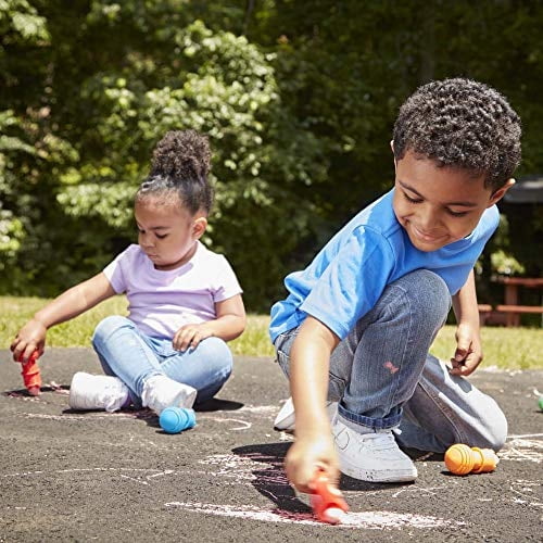 Melissa & Doug My First Juego de tiza de acera con soportes