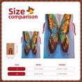 thumbnail image 3 of Naloa Oil Painting Beautiful Butterfly Drawstring Christmas Bags, 3D Xmas Gift Bags, Christmas Wrapping Bags, Xmas Goodie Bags, Treat Pouch Bags, Party Favor Bags-Small, 3 of 9