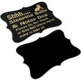 thumbnail image 5 of Do Not Disturb Sign Baby Room Hanging Wooden Decorative Sign (Black), 5 of 5