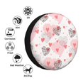 thumbnail image 5 of ZNDUO Pink Cartoon Heart Texture Pattern Spare Tire Cover, Universal Spare Tire Wheel Covers 17 inch, 5 of 8
