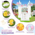 thumbnail image 5 of Veeboto Bounce House with Blower, Slide, and Spacious Bouncing Area, White Bouncy Castle with Balloons, Floor Cloths, Suitable for Weddings, Parties, Birthdays, Indoor and Outdoor Decoration, 5 of 8