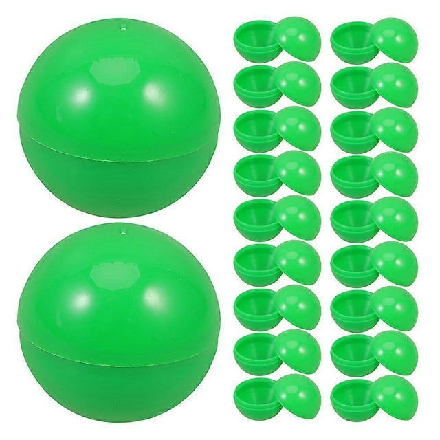 25pcs Openable Balls Plastic Raffle Balls Table Tennis Balls Sphere Game Balls