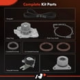 thumbnail image 2 of A-Premium Engine Timing Belt Kit with Water Pump Compatible with Volvo Cars - C70 2006-2012, C30 2007-2012, S40 2004-2011, V50 2005-2008/2010-2011 - 2.4L 2.5L, 2 of 5