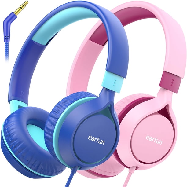 Auriculares EarFun S1 para niños, plegables, con cable, límite de volumen de 85 dB