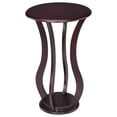 thumbnail image 1 of Coaster Présentoir Rond Contemporain pour Plantes en Cerisier, 1 of 4