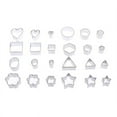 thumbnail image 2 of 24Pcs/Lot Stainless Steel Pottery Clay Tools Geometry  Square Cutter Molds, 2 of 5