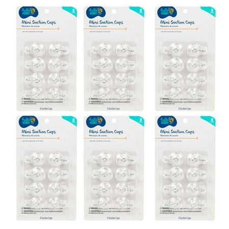 Hello Hobby Mini Suction Cups, 48-Pack, Each Suction Cup Measures 0.75”, Perfect For Sun catchers