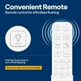 thumbnail image 3 of SPECSTAR Smart Heated Bidet Toilet Seat with Remote Control, Self-Cleaning Dual Nozzles for Rear and Front Cleansing, Adjustable Temperature Settings with Warm Air Dryer, Soft Close Lid, Nightlight, 3 of 7