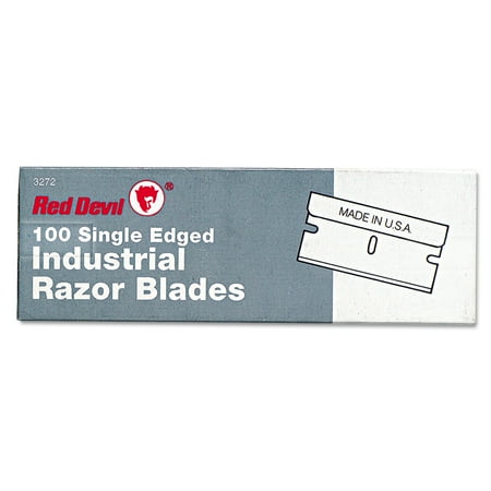 UPC: 0075339032725 | Red Devil Single Edge Scraper Razor Blades 100 Box