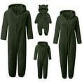 thumbnail image 6 of qolati Family Christmas Onesie Adults Christmas Pajamas Jumpsuit Xmas Ears Hoodies Rompers Flannel Matching Sleepwear Hooded Warm Loungewear, 6 of 7