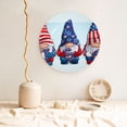 thumbnail image 5 of Yiaed Cute Gnomes in USA1 Print Bone China Decorative Plate Ceramic Dinner Plates Art Crafts with Display Stand-8in, 5 of 6
