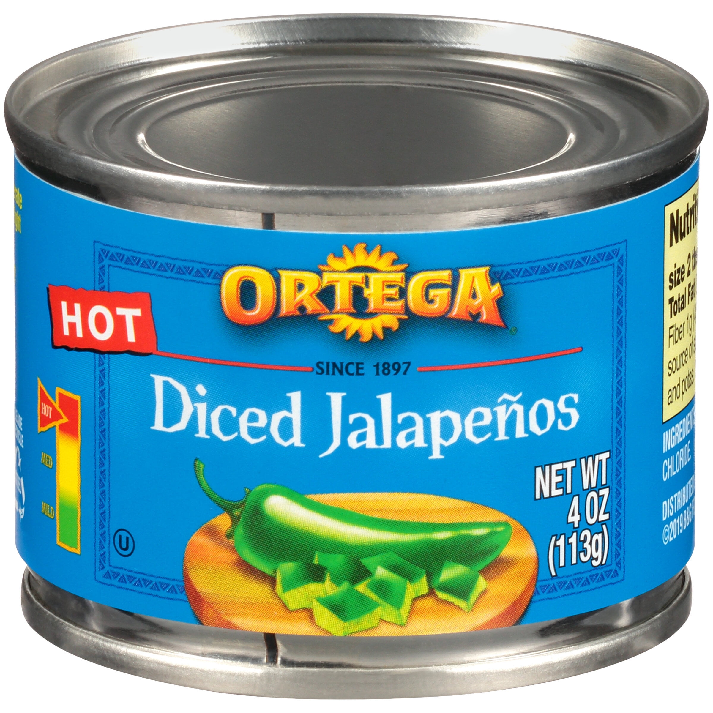 Ortega® Hot Diced Jalapeños 4 oz. Can Walmart Inventory Checker