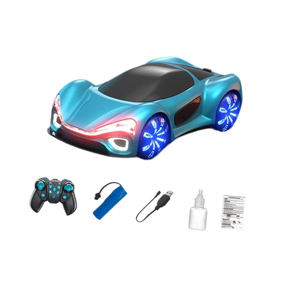 Coche de carreras deportivo con acrobacias RC, coche de carreras con doble efecto de rociado, coche de juguete RC para aficionados, vehículo clásico