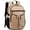 5C-khaki, variant on Travel Backpack for Men and Women, Water Resistant College Bookbag, Lightweight School Carry On Back Pack,black
