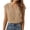 Khaki, variant on Short Sleeve Blouse for Women Henley Fall Tunic Casual Tops for Women Solid Loose Dolman Sleeve Tops