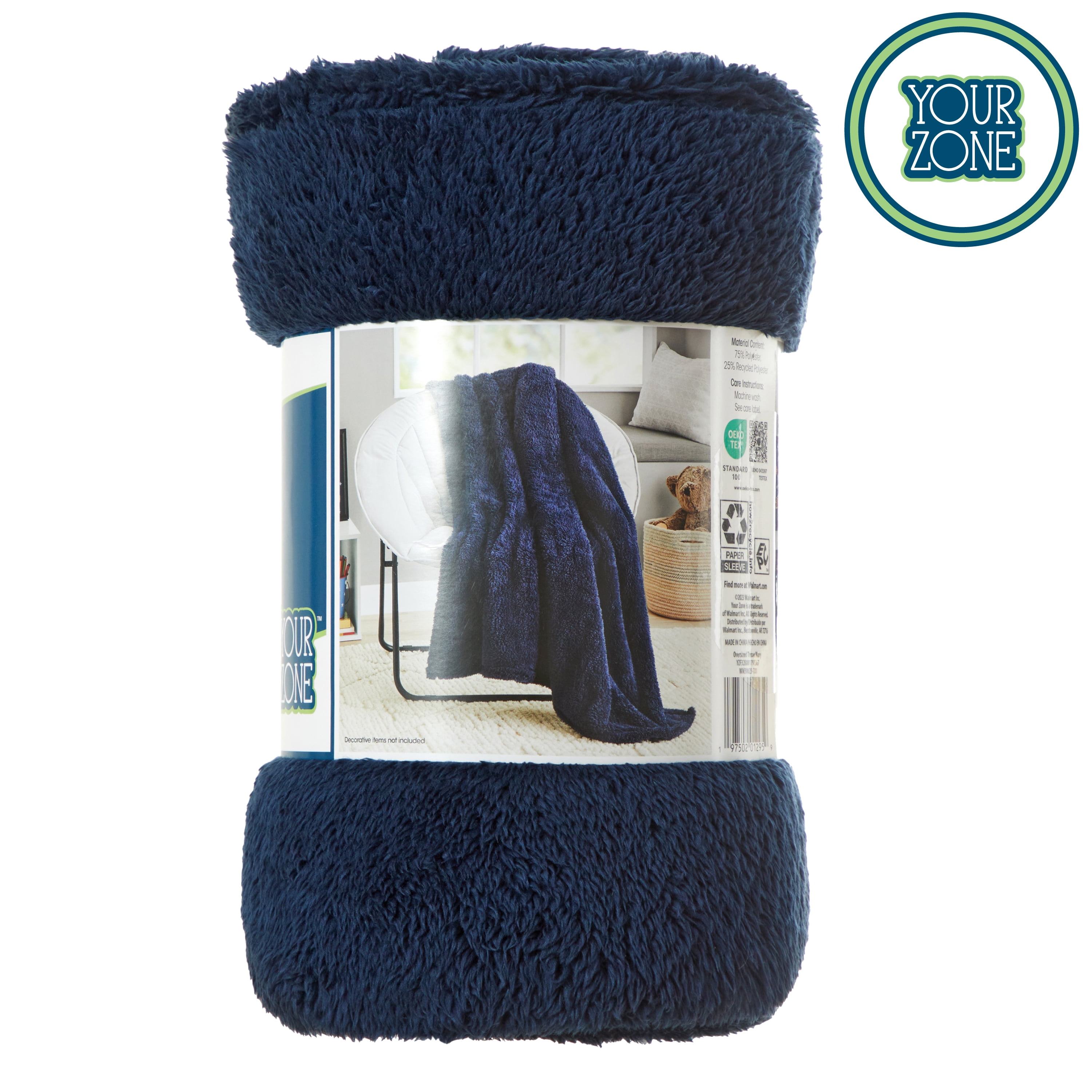 Navy blue throw blanket walmart hot sale