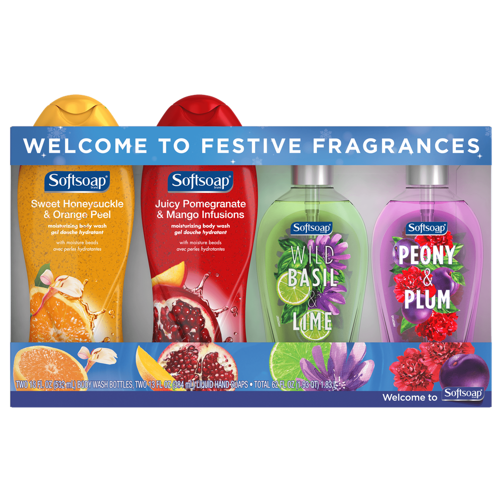 Softsoap Fragrance Body Wash & Liquid Hand Soap Gift Pack 2 Body