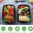thumbnail image 5 of 50-Pack Meal Prep Containers Reusable To-Go Food Plastic Bento Boxes Storage Lunch Box, 5 of 7