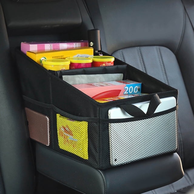 Expandable Car Trunk Storage Organizer with Detachable Handle, 68L Capacity, Lightweight & Foldable, Non-Woven Fabric, Multi-Compartment Design for Home, Outdoor, Picnic, and Barbecue Use