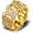 Yellow, variant on 14K Gold Round Cut Cuban Moissanite Ring, Hip-Hop Ring, Timeless Accessory for the Gentleman