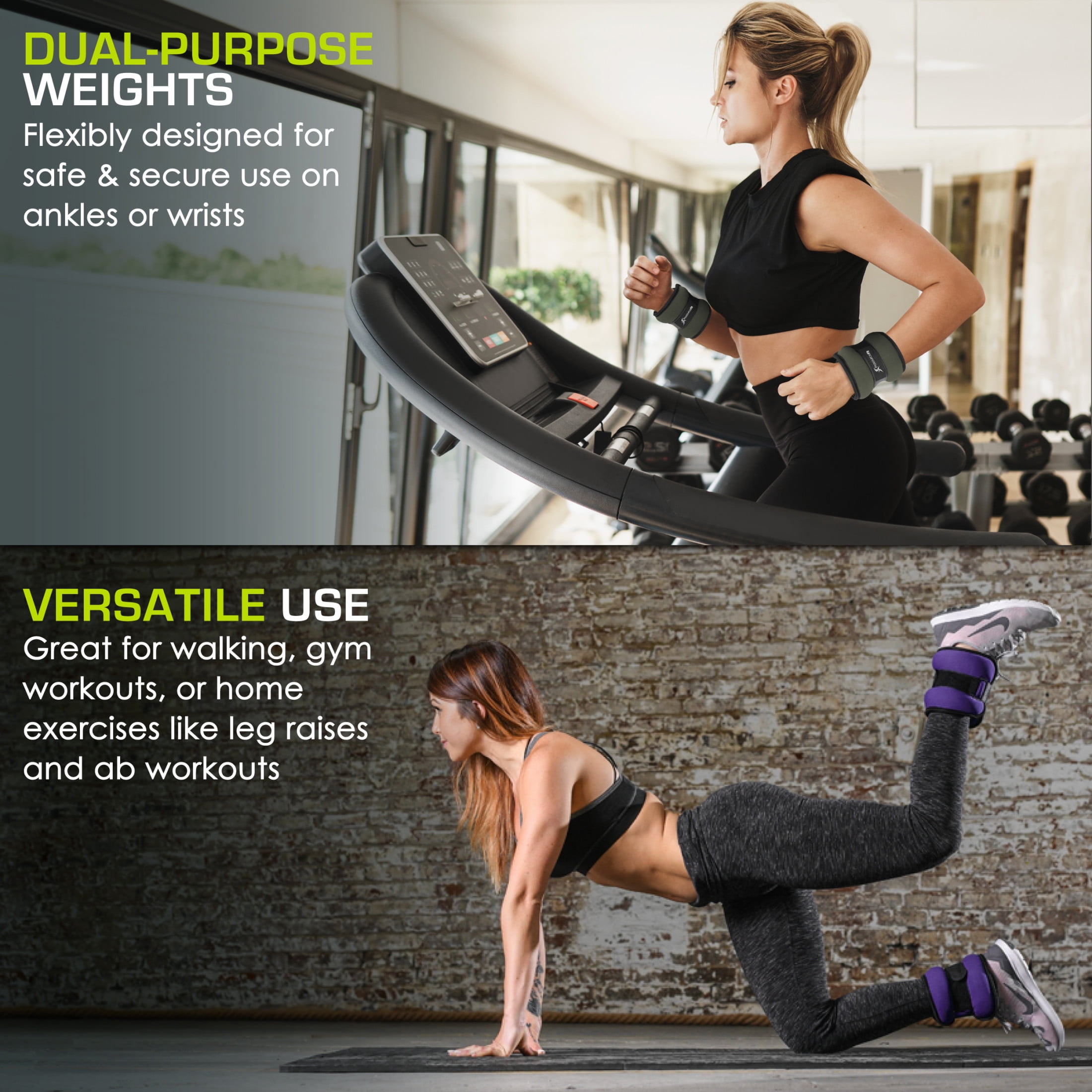ProsourceFit Ankle Weights Set of 2 with Adjustable Comfort Fit