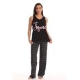 thumbnail image 2 of Just Love Womens Pant Set  Soft, Relaxing Sleepwear Pajamas (Black - Bride's Squad, Large), 2 of 5
