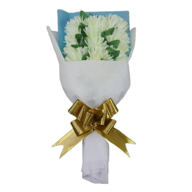 Ramo de flores de la tumba, decoración de la tumba para funeral y memorial, crisantemo beige perfecl flores funerarias funerarias