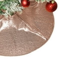 thumbnail image 6 of Hibiscsu Christmas Tree Skirt 47" Round Sparkly Iridescent Sequin Fall Tree Skirt Ornaments Xmas New Years Party Decorations, 6 of 6