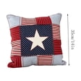 thumbnail image 2 of ZhangC 4th of July Patriotic Star Throw Pillow, 14"x14" Independence Day Red White Blue Star Throw Pillow, Independence Day Decor, Home Decoration for Sofa Bedroom and Yard, 2 of 7